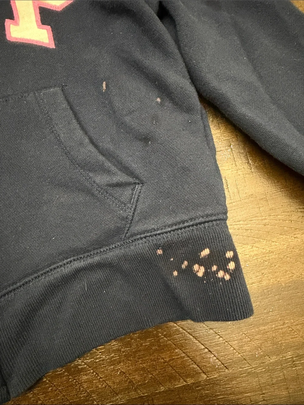 GAP Navy Hoodie with Pink Logo